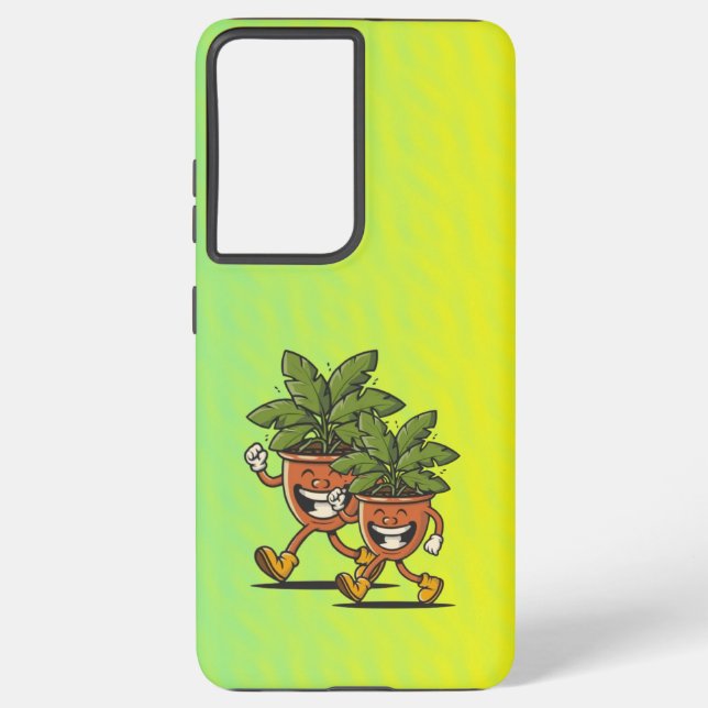 Walking flower pot phone case (Back)