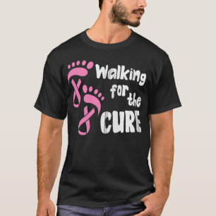Walking For The Cure - Breast Cancer Awareness Gif T-Shirt