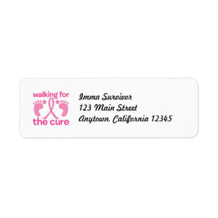 Walking For The Cure Return Address Label