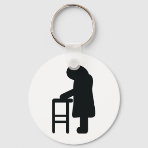 walking frame granny key ring