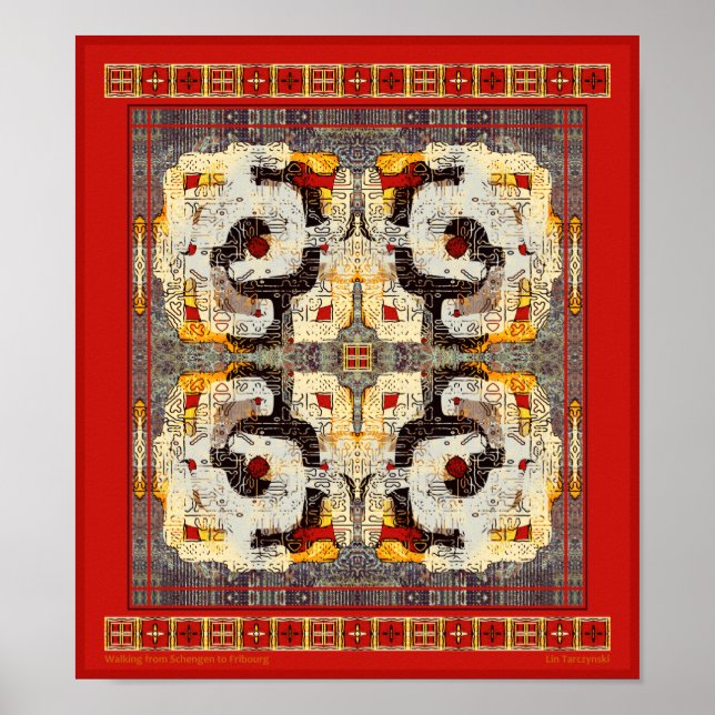 Walking from Schengen to Fribourg Poster (Front)