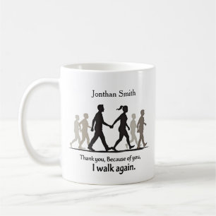 Walking Graphic Thank You Physical Therapist Gift Coffee Mug