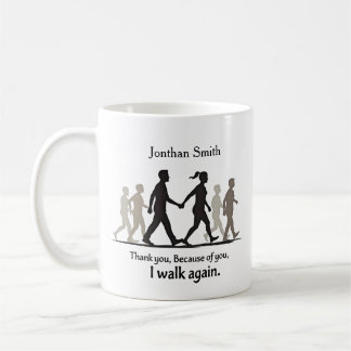 Walking Graphic Thank You Physical Therapist Gift Coffee Mug