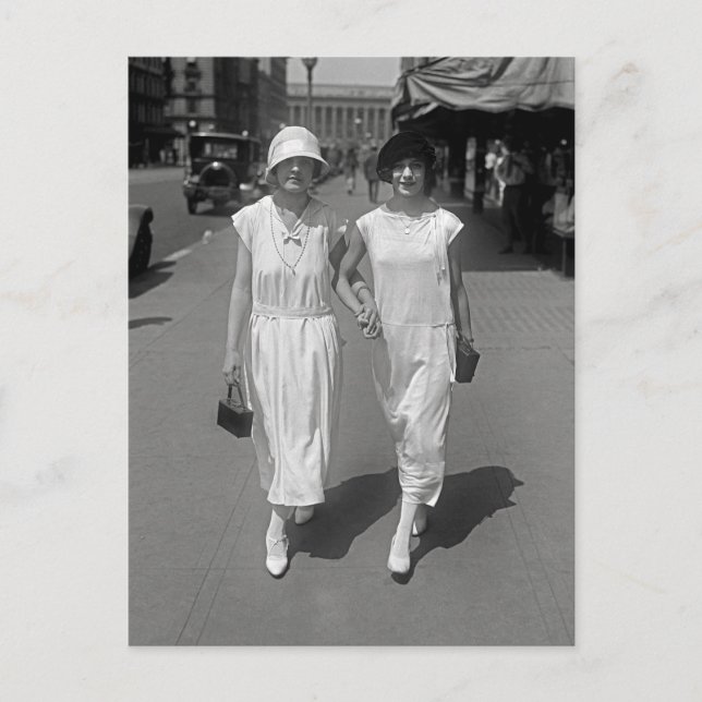 Walking Hand in Hand, 1924 Postcard (Front)