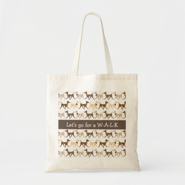 Walking Hounds Tote Bag (Front)