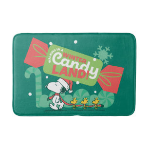 Walking In A Winter Candy Land! Bath Mat