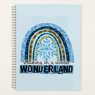 Walking in a Winter Wonderland Blue Rainbow Planner