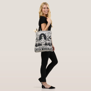Walking in a Winter Wonderland Snowman Tote Bag