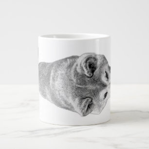 Walking in Silence Large Coffee Mug