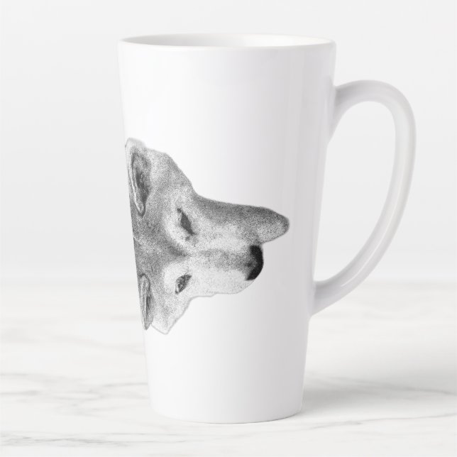 Walking in Silence Latte Mug (Right)