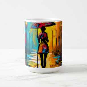 Walking in the city: A Woman's Meditation Coffee Mug