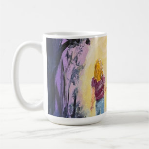 Walking in the Dark Purple Coffee Mug