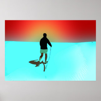 Walking in the Desert Poster