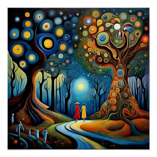 Walking in the woods 5 poster (Front)
