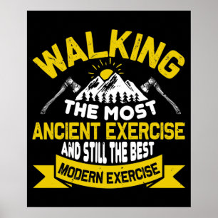 Walking Is Best Modern Exercise Poster
