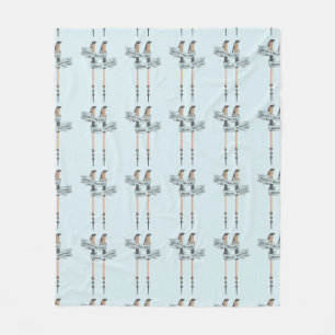 walking is the best medic Hippocrates hiking pulse Fleece Blanket