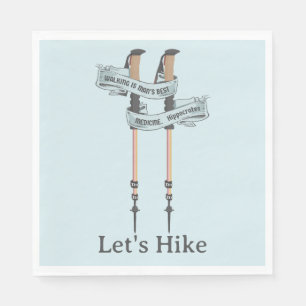 walking is the best medic Hippocrates hiking pulse Napkin