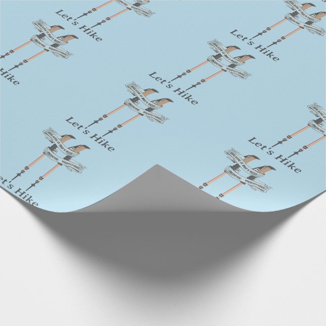 walking is the best medic Hippocrates hiking pulse Wrapping Paper (Corner)
