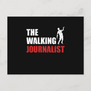 Walking Journalist Journalism Writer Journalists G Postcard