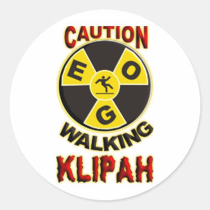 Walking Klipah Classic Round Sticker