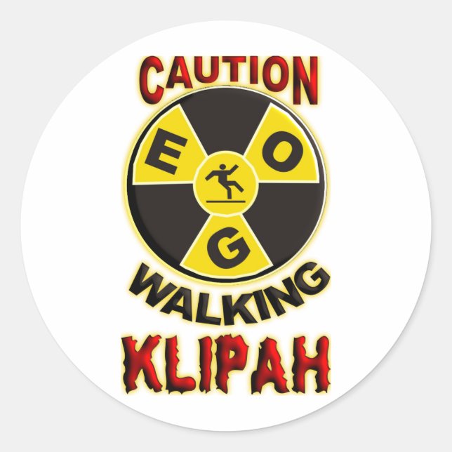 Walking Klipah Classic Round Sticker (Front)