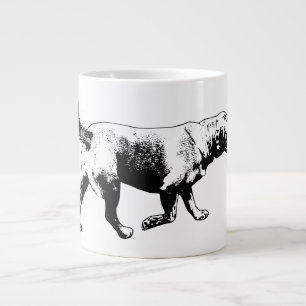 Walking Labrador Retriever Ink Art Mug