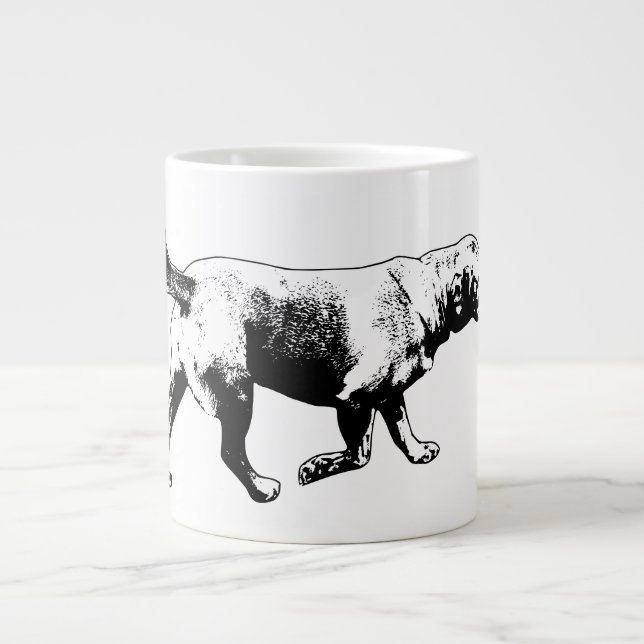 Walking Labrador Retriever Ink Art Mug (Front)