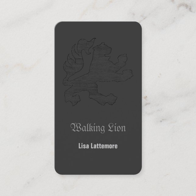 Walking Lion Card (Front)