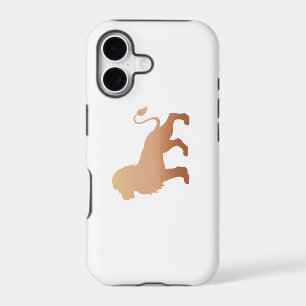Walking lion silhouette - Choose background colour