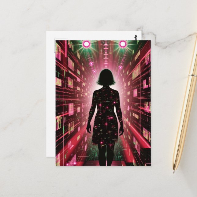 Walking Lost in the Algorithm  Postcard (Front/Back In Situ)