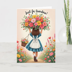 Walking Mothers Day Blooms Card
