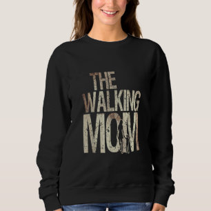 Walking Mum Zombie Woman And Kid Mother's Day Apoc Sweatshirt