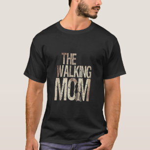 Walking Mum Zombie Woman And Kid Mother's Day Apoc T-Shirt