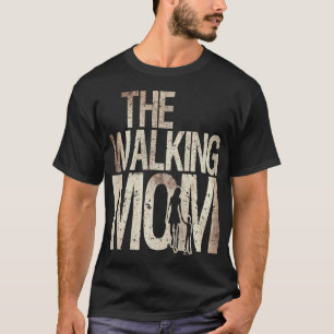 Walking Mum Zombie Woman And Kid Mother's Day Apoc T-Shirt