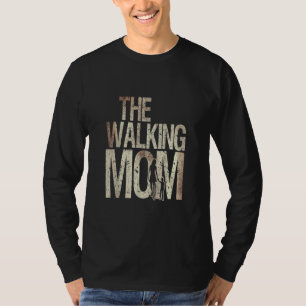 Walking Mum Zombie Woman And Kid Mother's Day Apoc T-Shirt