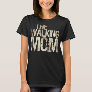 Walking Mum Zombie Woman And Kid Mother's Day Apoc T-Shirt