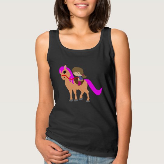 Walking on my pony singlet