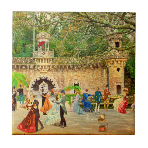 Walking on Quinta da Regaleira (Portugal) Ceramic Tile