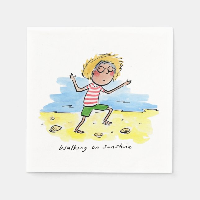 Walking on Sunshine Napkin (Front)