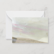 "Walking on the Sand": Original Abstract Note Card