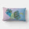 Walking Peacock Kitty 1 Lumbar Pillow
