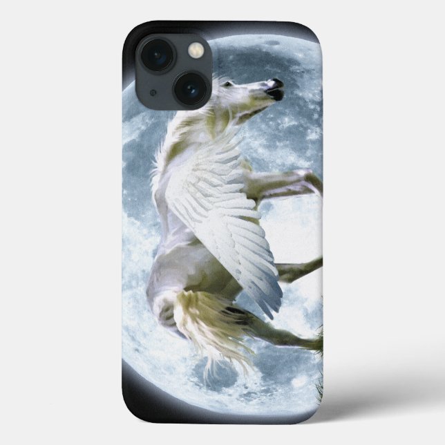 Walking Pegasus & Full Moon Fantasy Art Case (Back)