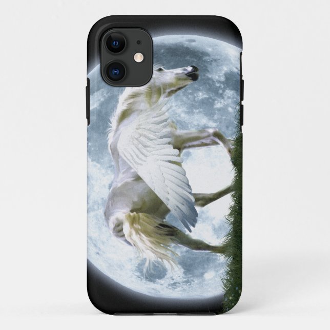 Walking Pegasus & Full Moon Fantasy Art Case (Back)