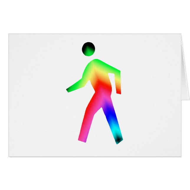 Walking Rainbow Man (Front Horizontal)