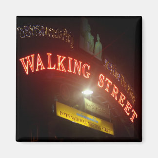 Walking Street Sign Magnet