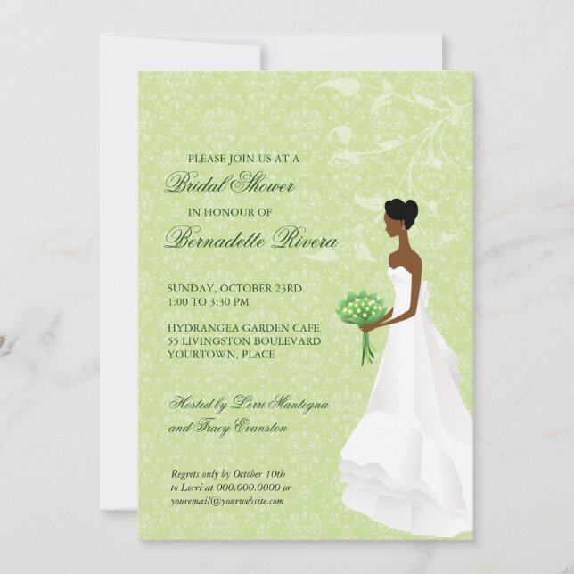 Walking the Aisle Bridal Shower Invitation (Front)