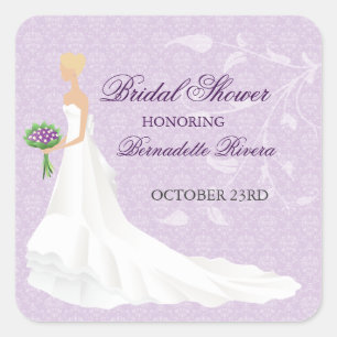 Walking the Aisle Bridal Shower Sticker