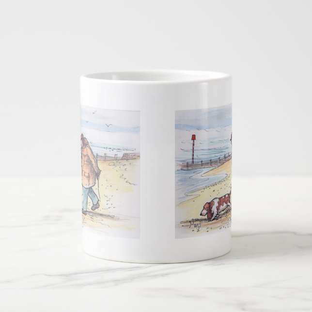 Walking the dog - 02 large coffee mug (Front)