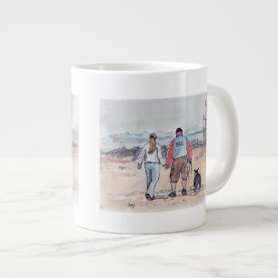 Walking the dog - 04 large coffee mug