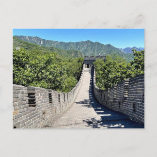 Walking the Great Wall of China — Scenic Path Post Postcard